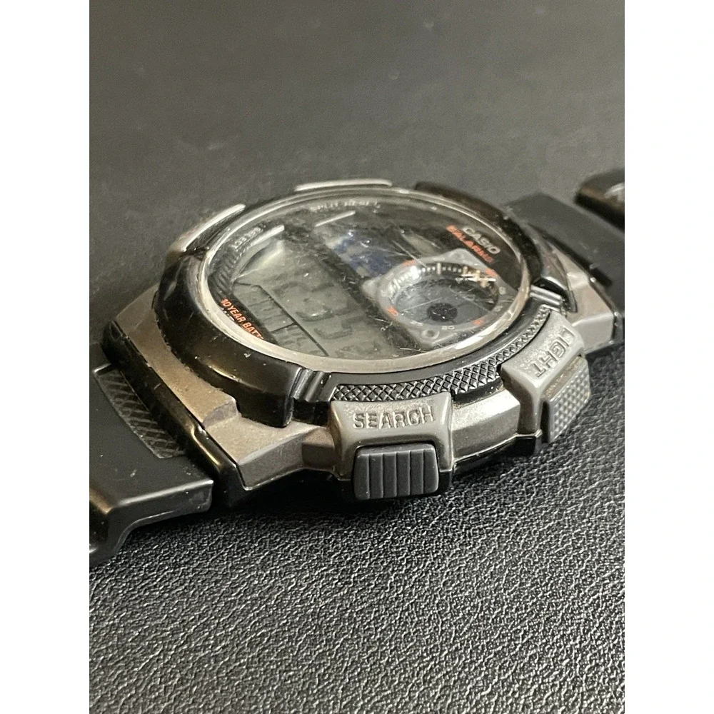 CASIO Illuminator Watch Mens 5 Alarm Digital 44mm AE1000W Day Date Sport Casual